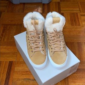 PS821 Limited Edition Camel Shearling High-tops